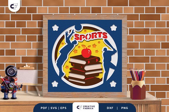 3D SVG for School Sports Branding