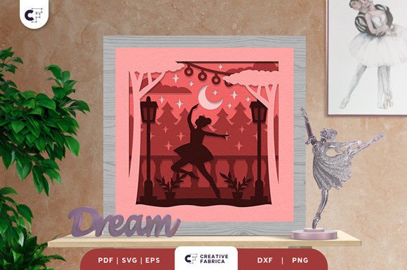 Ballet Dancer 3D Layered Paper Cut SVG Review