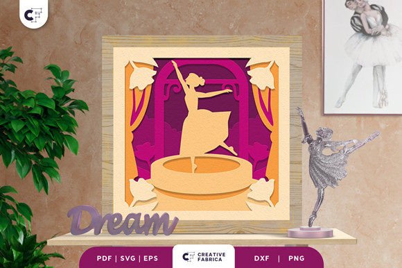 Ballet Pose 3D SVG for Sports & Art Blogs