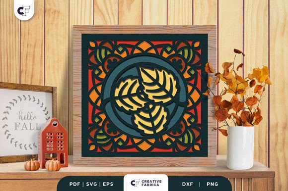 Birch Mandala 3D SVG for Fall Crafts