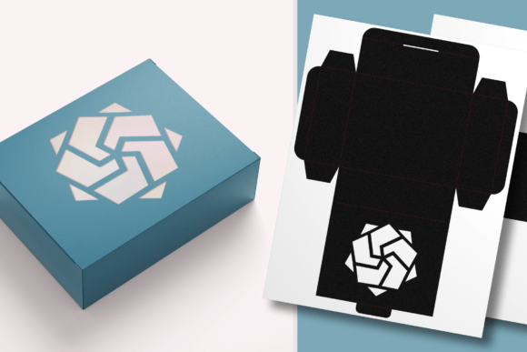 Double Pentagon Window 3D SVG Gift Boxes