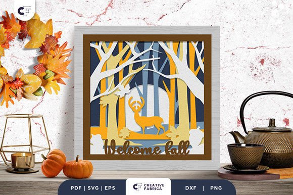 Forest in the Fall 3D Shadow Box SVG Review
