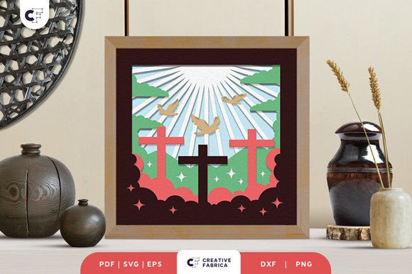 Graveyard Memorial 3D SVG for Other Branding Uses