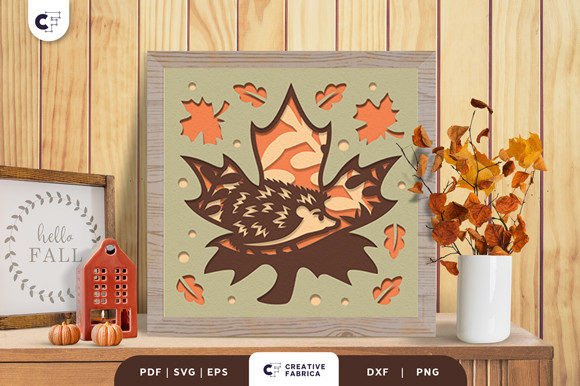 Hedgehog in the Fall Forest 3D SVG Review