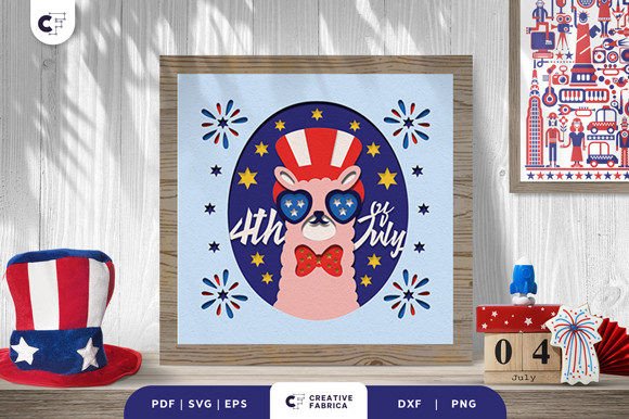 Independence Day 3D SVG: Llama Review