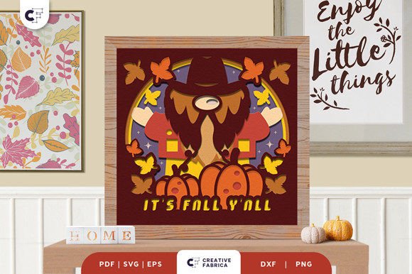 It's Fall Y'all Gnome 3D SVG Review