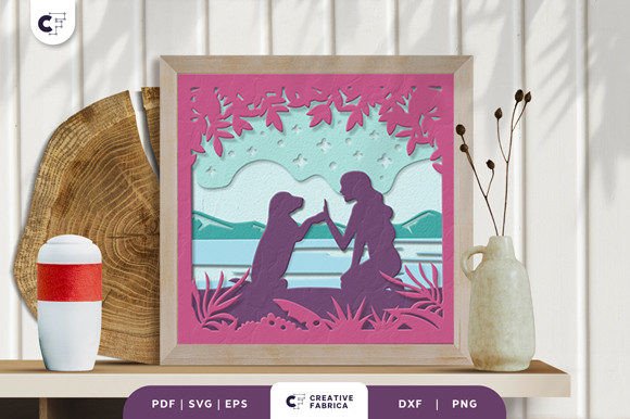 Pet Memorial 3D SVG for Pets Branding