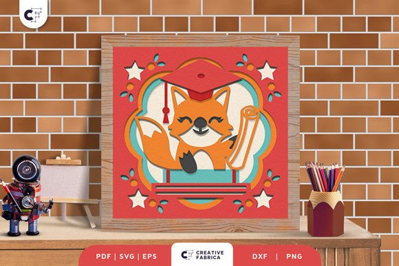 Review: Fox Graduation Party 3D Paper Cut Design