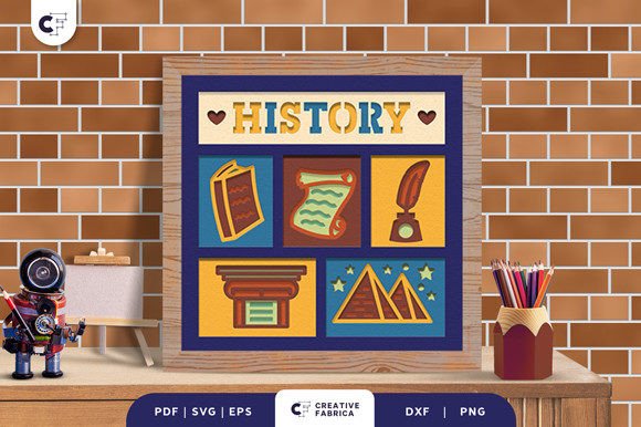 Review: History School Subject 3D Shadow Box Design