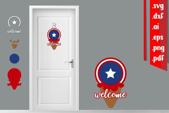 Reviewing America Layered Door Sign 7 for Embroidery