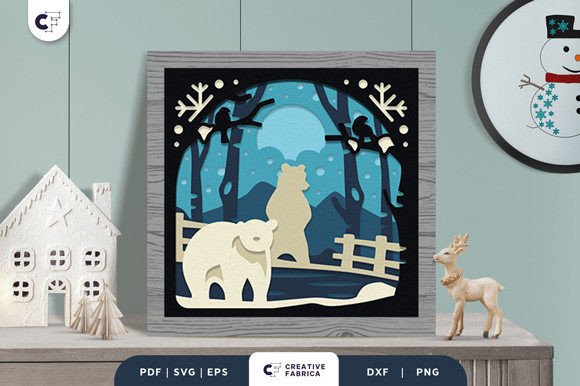 Reviewing the Winter Forest 3D Light Box Paper Cut Design