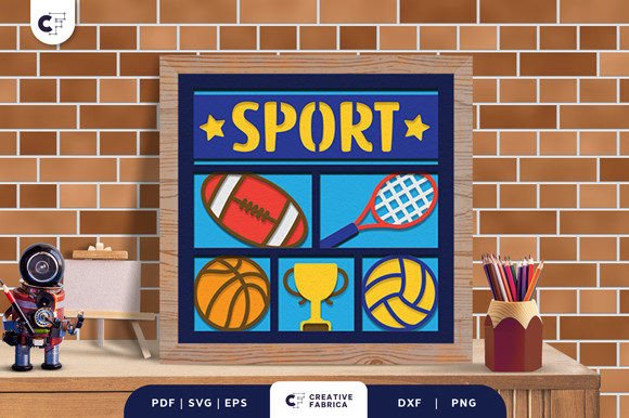 School 3D SVG: Sport Shadow Box Review
