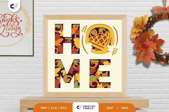 Thanksgiving 3D SVG: Pie Shadow Box Review