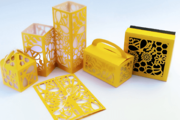 Wedding Bee Set: 3D SVG Sets for Crafters