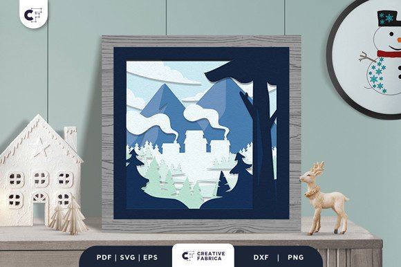 Winter 3D SVG: Freezing Village Review