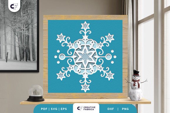 Winter 3D SVG: Snowflakes Pattern Review